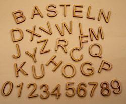 Holzbuchstaben 40mm Blockschrift