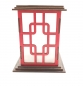Preview: Tanno Design® Japan Kerzenhalter Emi mit Teelichtfunktion rot-schwarz