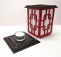 Preview: Tanno Design® Japan Kerzenhalter Emi mit Teelichtfunktion rot-schwarz
