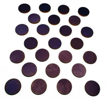 Holz Scheiben Chips Zählmarken 25 Stück- schwarz 30 mm x 3 mm