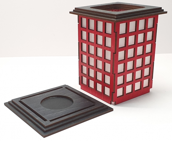 Tanno Design® Japan Kerzenhalter Aneko mit Teelichtfunktion rot
