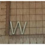 Holzbuchstabe-W-20mm-Blockschrift